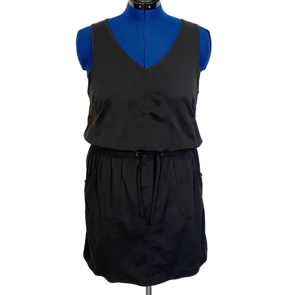 The North Face Dress Sleeveless V-Neck Drawstring Waist‎ Large Black NF00CH5F